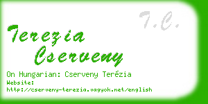 terezia cserveny business card
