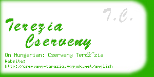 terezia cserveny business card